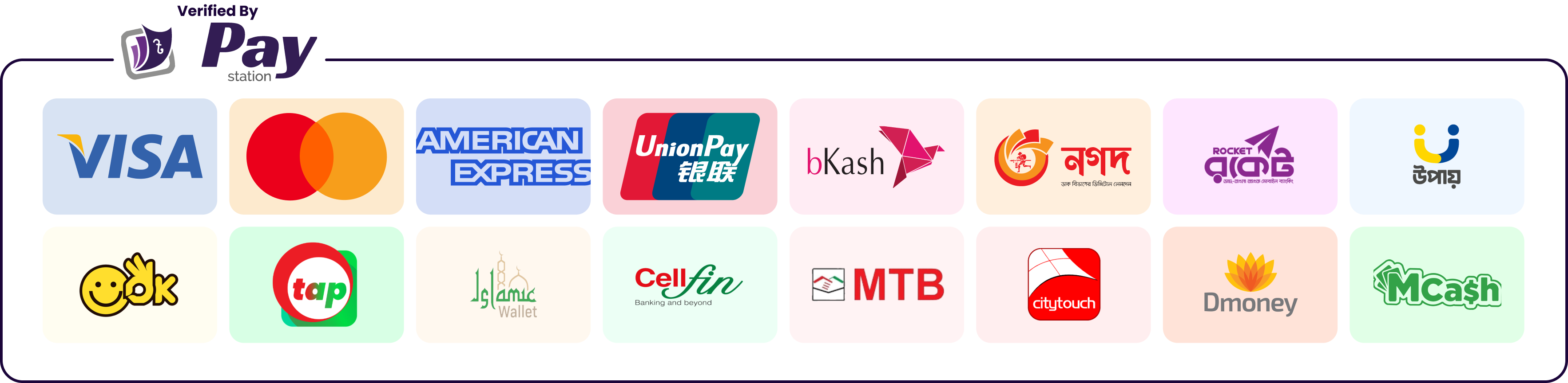 Payment Gateway - bKash, Nagad, Visa, Mastercard